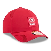 Casquette ajustable New Era Scarlet San Francisco 49ers 2025 Sideline 9FORTY pour jeune