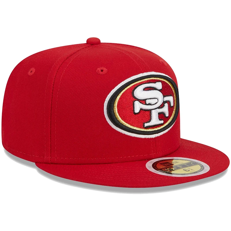 Youth New Era Scarlet San Francisco 49ers  Main 59FIFTY Fitted Hat