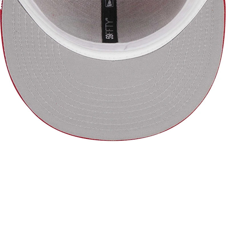 Youth New Era Scarlet San Francisco 49ers  Main 59FIFTY Fitted Hat