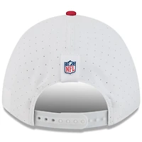 Youth New Era  White/Scarlet San Francisco 49ers 2025 NFL Training Camp A-Frame 9FORTY Adjustable Hat