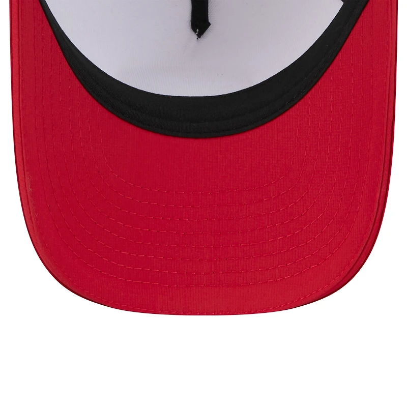 Youth New Era  White/Scarlet San Francisco 49ers 2025 NFL Training Camp A-Frame 9FORTY Adjustable Hat