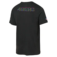 T-shirt Nike noir pour jeune San Francisco 49ers NFL Crucial Catch 2025 Dri-FIT