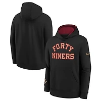 Sweat à capuche Nike noir pour jeune San Francisco 49ers 2025 Rivalries Collection Club