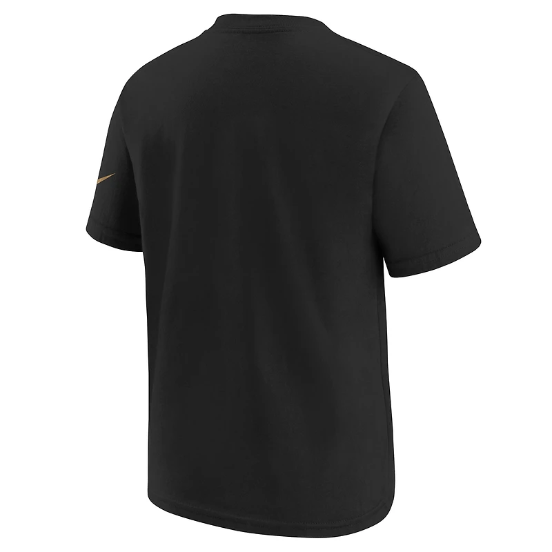 T-shirt Nike noir pour jeune San Francisco 49ers, collection Rivalries 2025