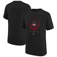 T-shirt Nike Dri-FIT Icon Legend noir pour jeunes des 49ers de San Francisco