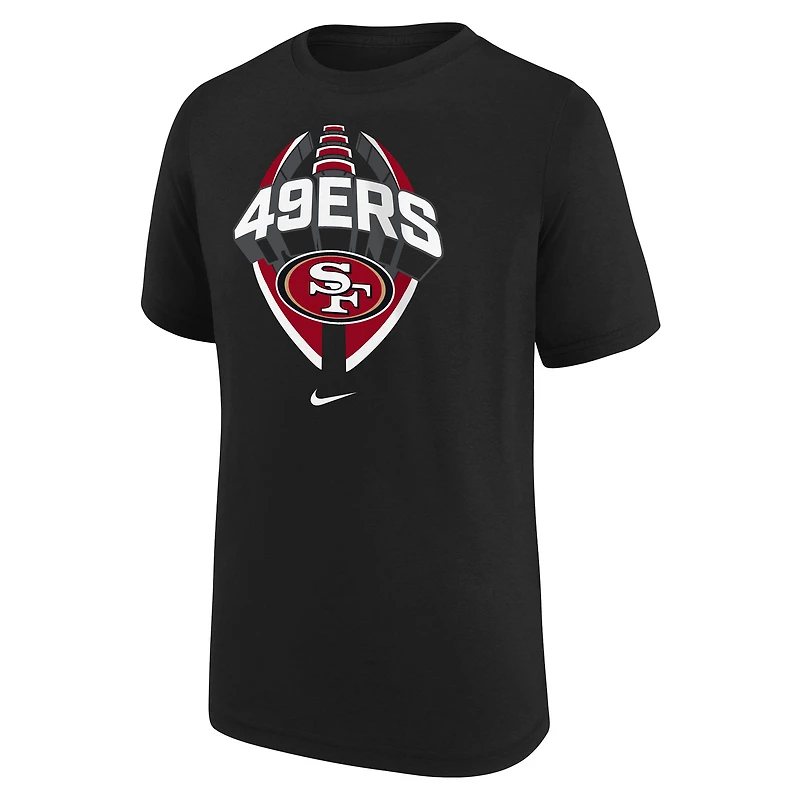 T-shirt Nike noir pour jeune San Francisco 49ers Icon Legend