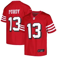 Maillot de match Nike Brock Purdy Scarlet pour jeunes des 49ers San Francisco