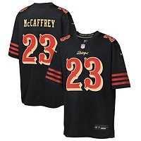Maillot Nike Christian McCaffrey noir pour jeune des San Francisco 49ers, collection Rivalries 2025
