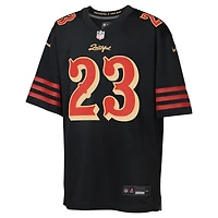 Maillot Nike Christian McCaffrey noir pour jeune des San Francisco 49ers, collection Rivalries 2025