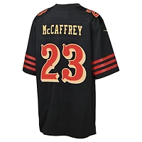 Maillot Nike Christian McCaffrey noir pour jeune des San Francisco 49ers, collection Rivalries 2025