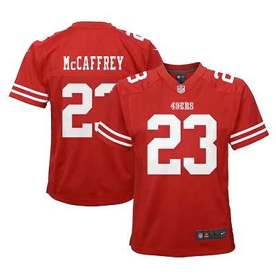 Youth Nike Christian McCaffrey Scarlet San Francisco 49ers Team Game Jersey