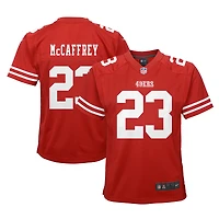 Youth Nike Christian McCaffrey Scarlet San Francisco 49ers Team Game Jersey