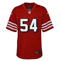 Youth Nike Fred Warner Scarlet San Francisco 49ers Game Jersey