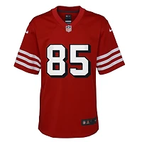 Maillot de match Nike George Kittle Scarlet des San Francisco 49ers pour jeune