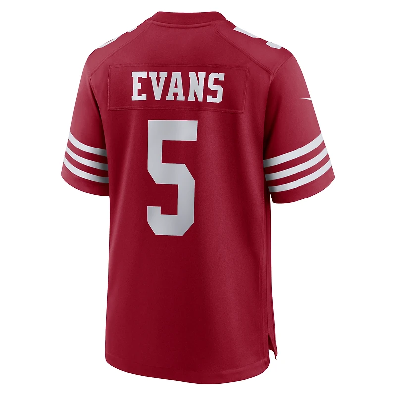Maillot de match Nike Mike Evans rouge écarlate des 49ers San Francisco pour jeunes