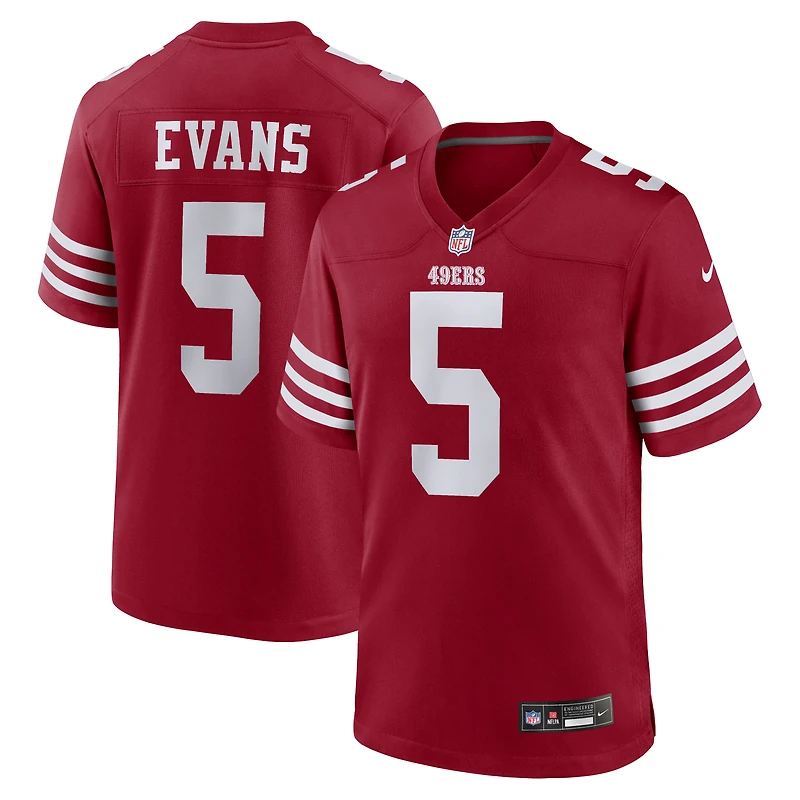Maillot de match Nike Mike Evans rouge écarlate des 49ers San Francisco pour jeunes
