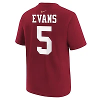 T-shirt Nike pour enfant Mike Evans rouge écarlate des 49ers de San Francisco, avec nom et numéro