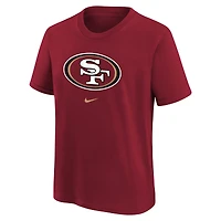 T-shirt Nike Scarlet pour jeune avec logo principal des 49ers de San Francisco
