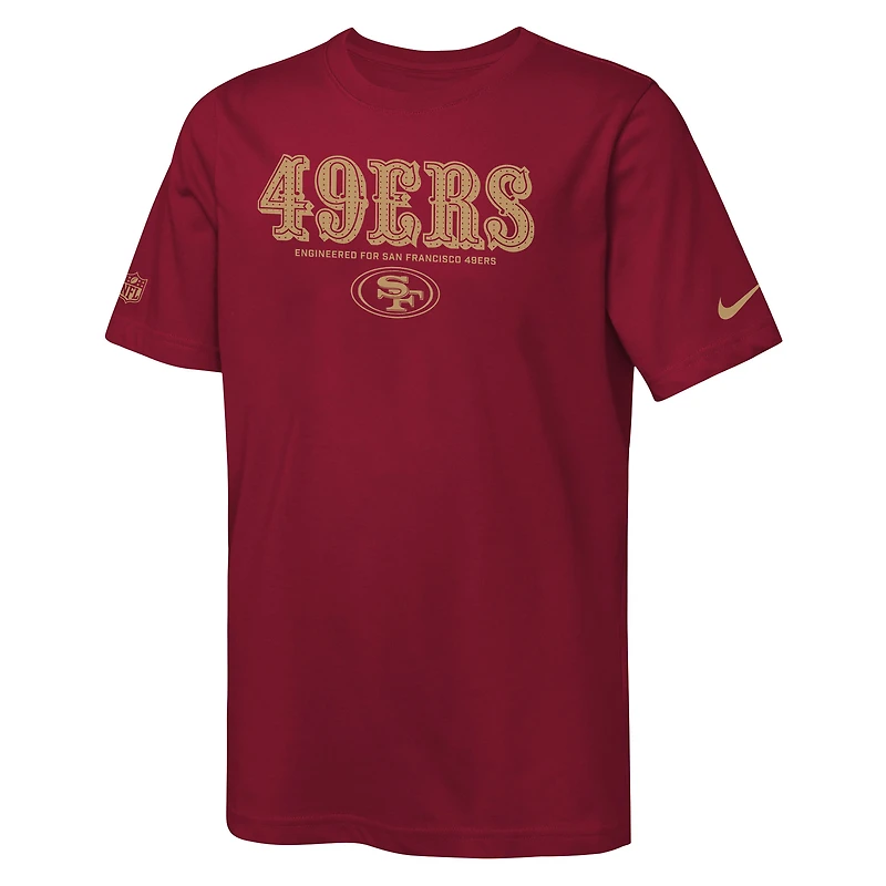 T-shirt Nike Scarlet pour jeune des San Francisco 49ers