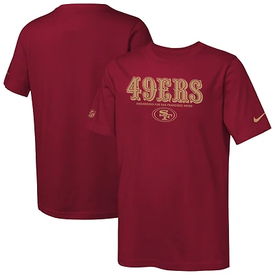 T-shirt Nike Scarlet pour jeune des San Francisco 49ers
