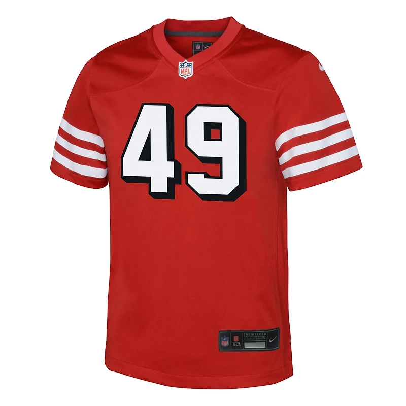 Youth Nike The Faithful Scarlet San Francisco 49ers Alternate 2 Game Jersey