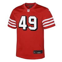 Youth Nike The Faithful Scarlet San Francisco 49ers Alternate 2 Game Jersey