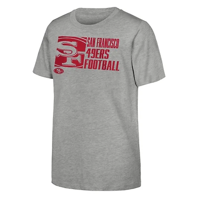 Youth Outerstuff Heather Gray San Francisco 49ers Post Game T-Shirt