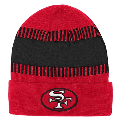 Youth Outerstuff  Scarlet San Francisco 49ers Bright Lights Cuffed Knit Hat