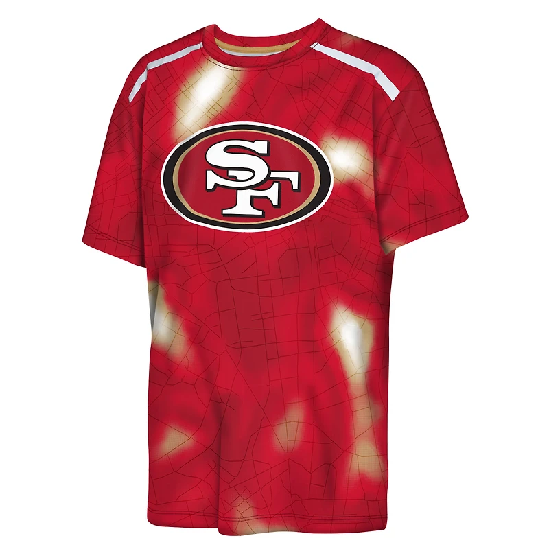 T-shirt Dri-Tek pour jeunes Outerstuff Scarlet des 49ers de San Francisco