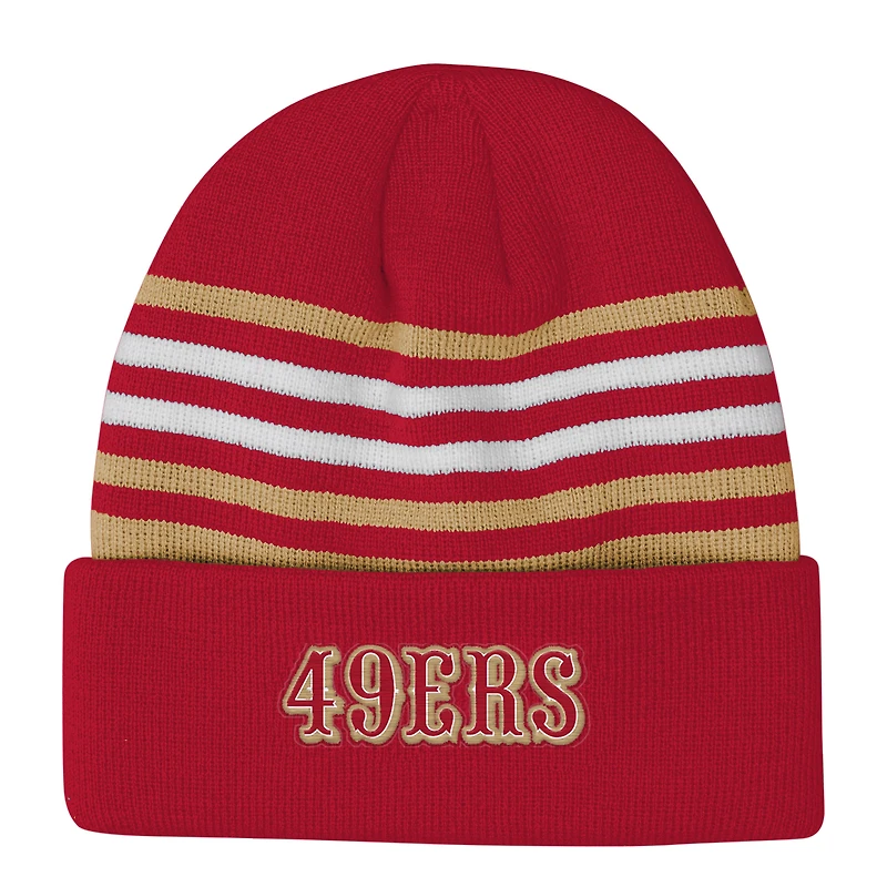 Youth Outerstuff  Scarlet San Francisco 49ers Essentials Cuffed Knit Hat