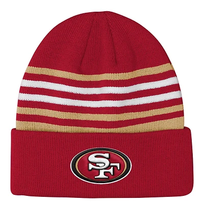Youth Outerstuff  Scarlet San Francisco 49ers Essentials Cuffed Knit Hat
