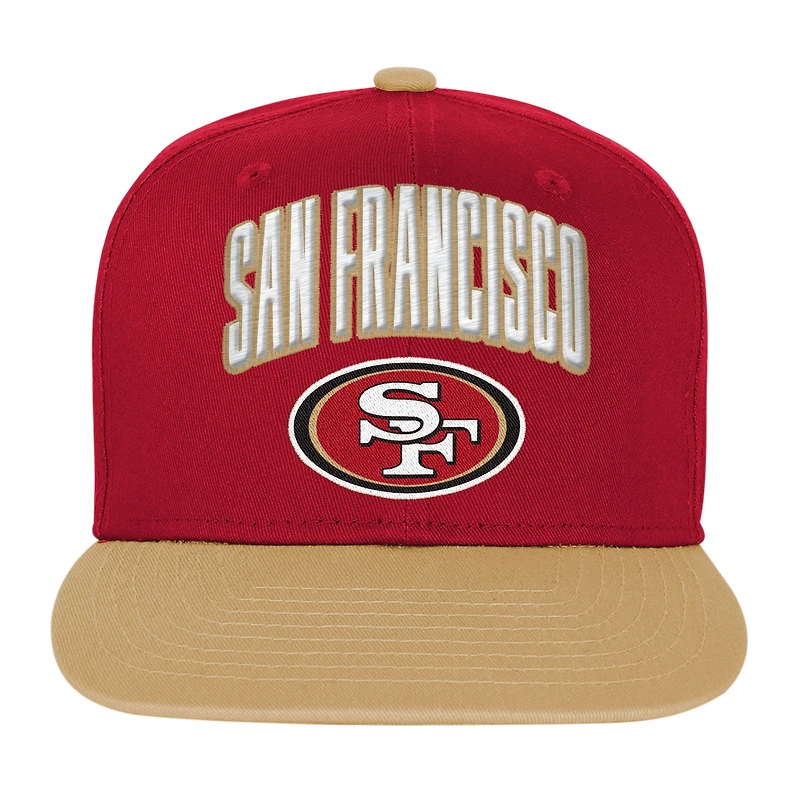 Casquette snapback Essentials Scarlet San Francisco 49ers pour jeunes Outerstuff