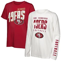 Youth Outerstuff Scarlet San Francisco 49ers the Mix T-Shirt Combo Set