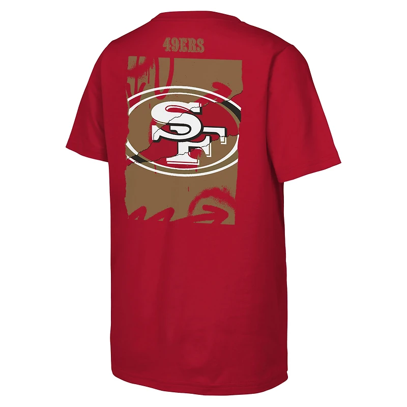 Youth Outerstuff Scarlet San Francisco 49ers Posterize T-Shirt