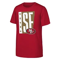 T-shirt jeunesse Outerstuff Scarlet San Francisco 49ers Tear It Up