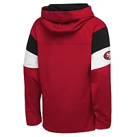 Youth Outerstuff Scarlet San Francisco 49ers The Champs Back Long Sleeve Hoodie T-Shirt
