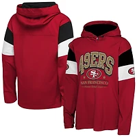 T-shirt à capuche manches longues Youth Outerstuff Scarlet San Francisco 49ers The Champs Back