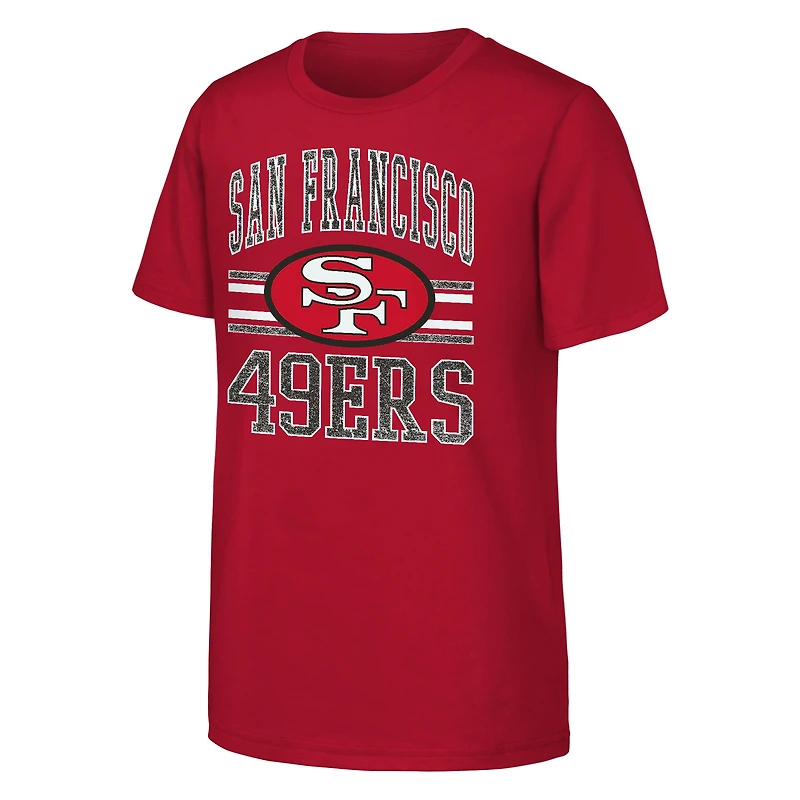 Youth Outerstuff Scarlet San Francisco 49ers Thrift Style T-Shirt
