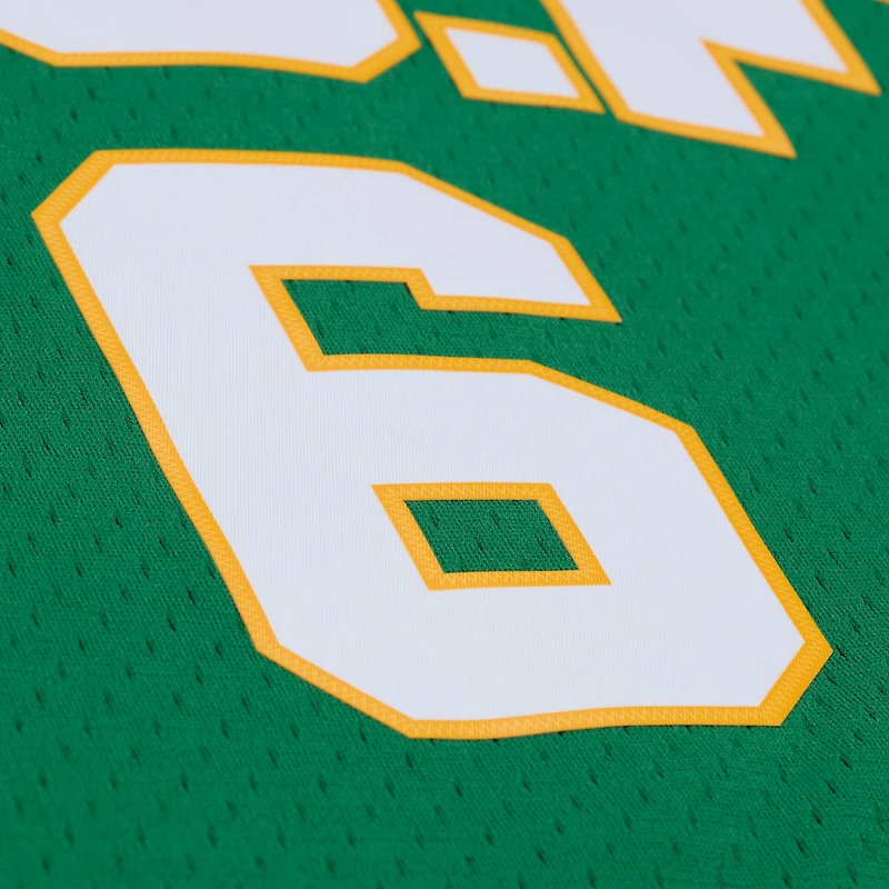 Men's Mitchell & Ness Bill Russell Green San Francisco Dons 1955/56 Swingman Jersey