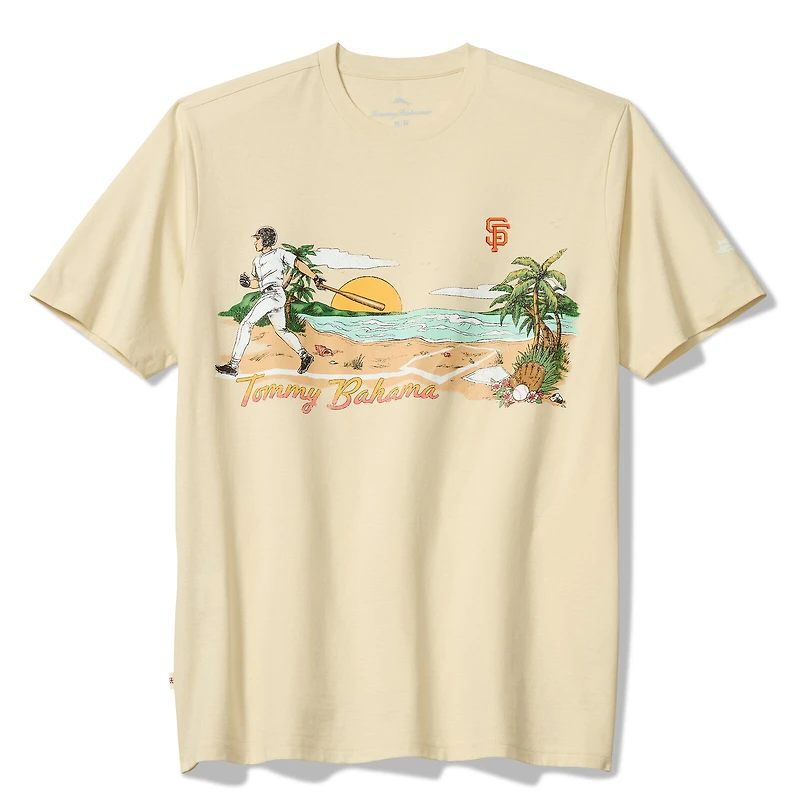 Tommy Bahama Cream San Francisco Giants Sunset Slugger T-Shirt