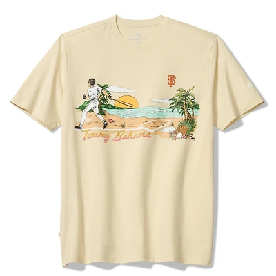Tommy Bahama Cream San Francisco Giants Sunset Slugger T-Shirt