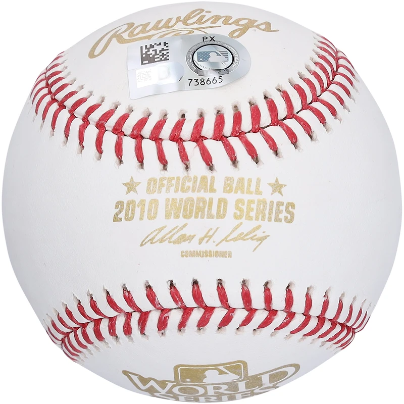 Buster Posey San Francisco Giants Autographed 2010 World Series Logo Baseball with "10 WS Champs" Inscription