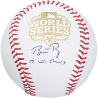Buster Posey San Francisco Giants Autographed 2012 MLB World Series Logo Baseball with "12 WS Champs" Inscription