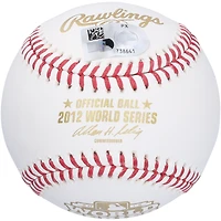 Buster Posey San Francisco Giants Autographed 2012 MLB World Series Logo Baseball with "12 WS Champs" Inscription