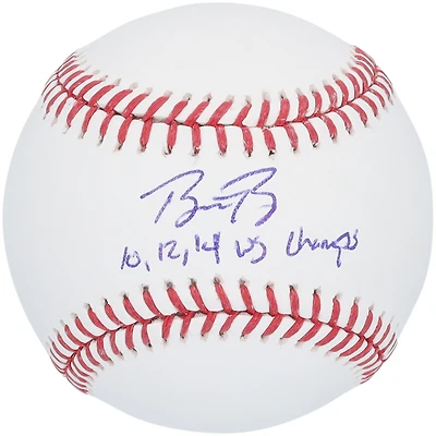 Ballon de baseball autographié par Buster Posey des San Francisco Giants avec l'inscription « 10,12,14 WS Champs »