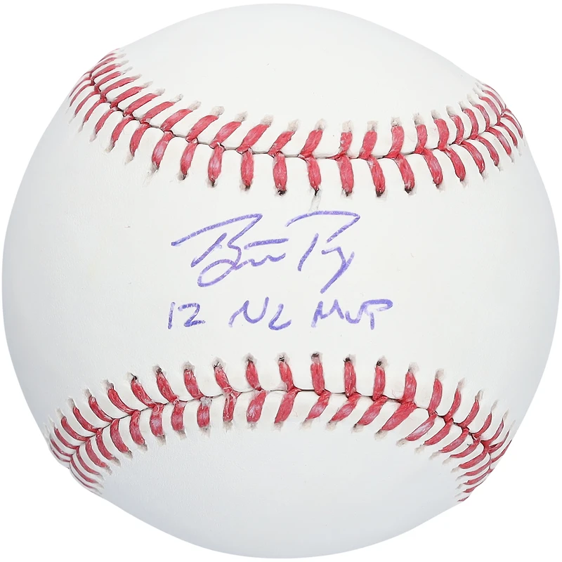 Buster Posey San Francisco Giants Autographed Baseball with "12 NL MVP" Inscription - Limited Edition of 750