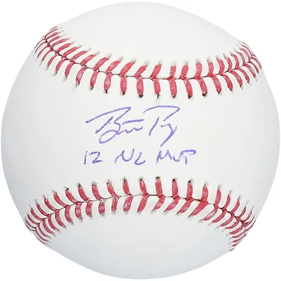 Buster Posey San Francisco Giants Autographed Baseball with "12 NL MVP" Inscription - Limited Edition of 750