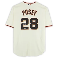 Buster Posey San Francisco Giants Autographed Cream Nike Replica Jersey