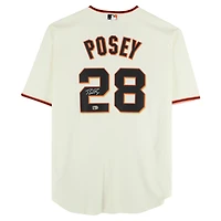 Buster Posey San Francisco Giants Autographed Cream Nike Replica Jersey