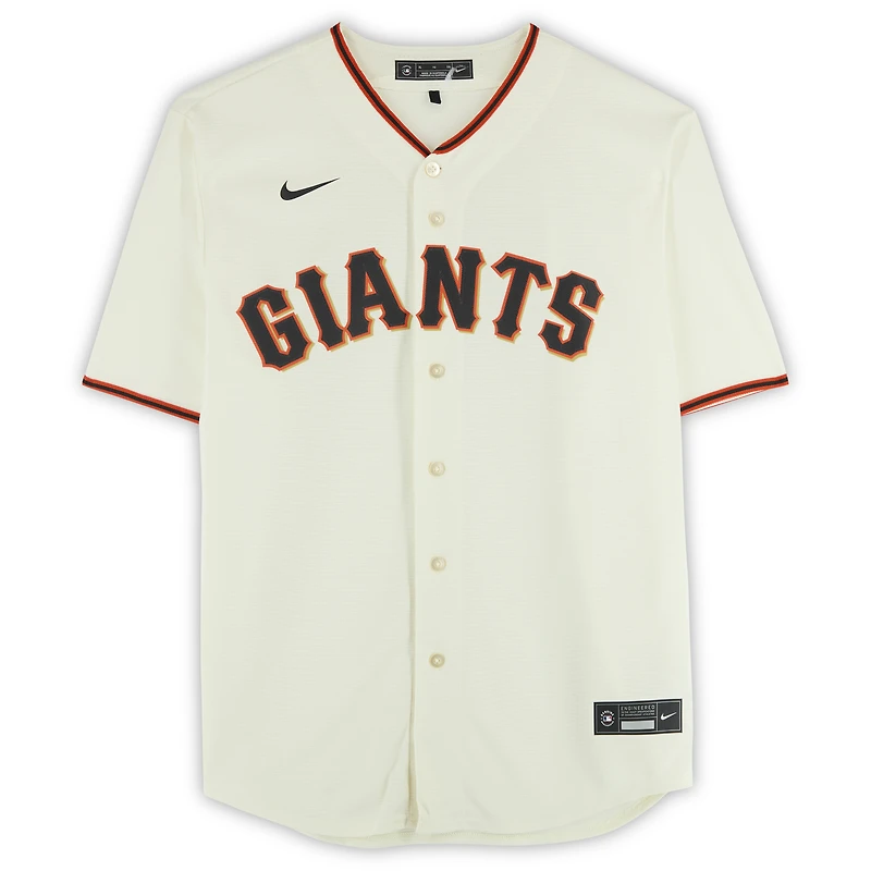 Buster Posey San Francisco Giants Autographed Cream Nike Replica Jersey with "3x WS Champ" Inscription